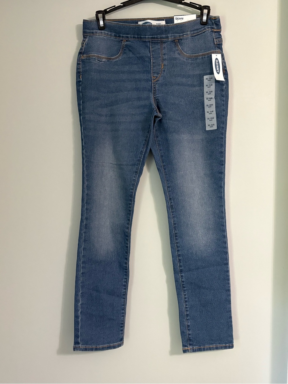 NWT Old Navy Girls Skinny Built-In Tough Pull-On Jeans XL 14